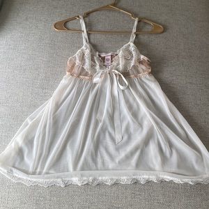 Victoria Secret Babydoll Lingerie Set Size M